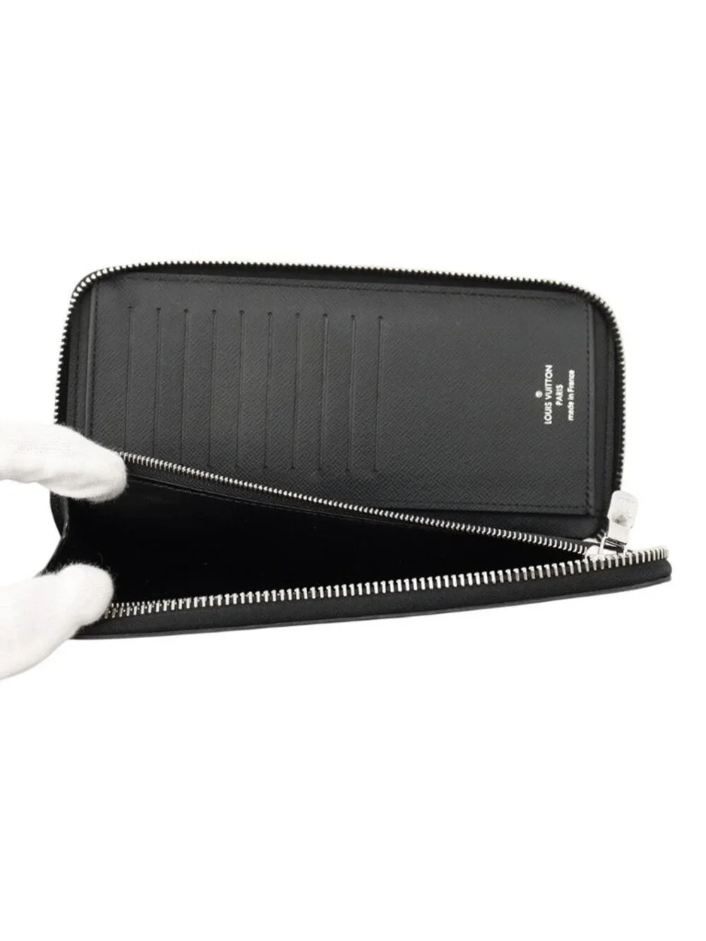 Louis Vuitton Wallet Epi Zippy Vertical Black